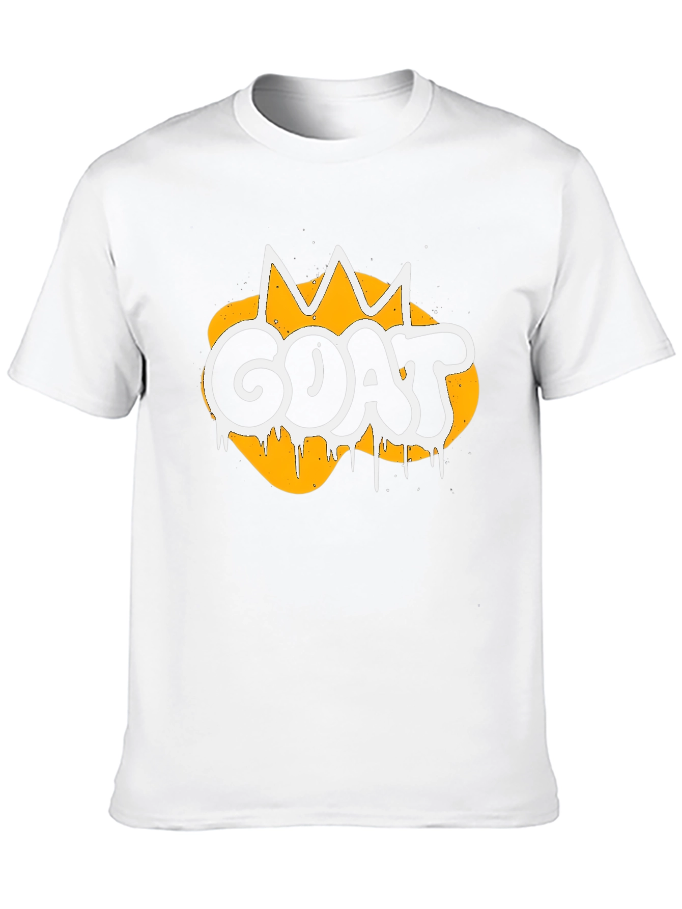 GOAT Graphic Tee - Crown Design Black T-Shirt