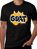 GOAT Graphic Tee - Crown Design Black T-Shirt