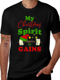 Christmas Spirit Gains Gym Workout T-Shirt
