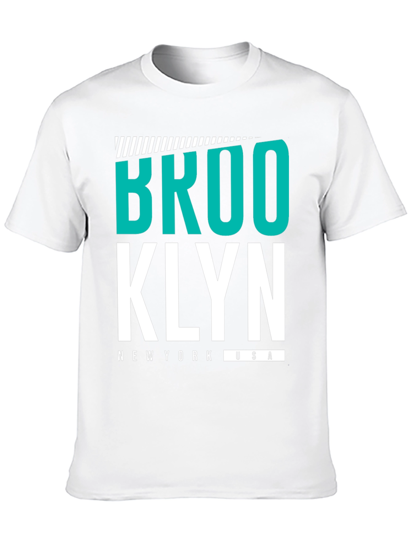 Brooklyn Graphic Tee - Black Cotton Casual T-Shirt