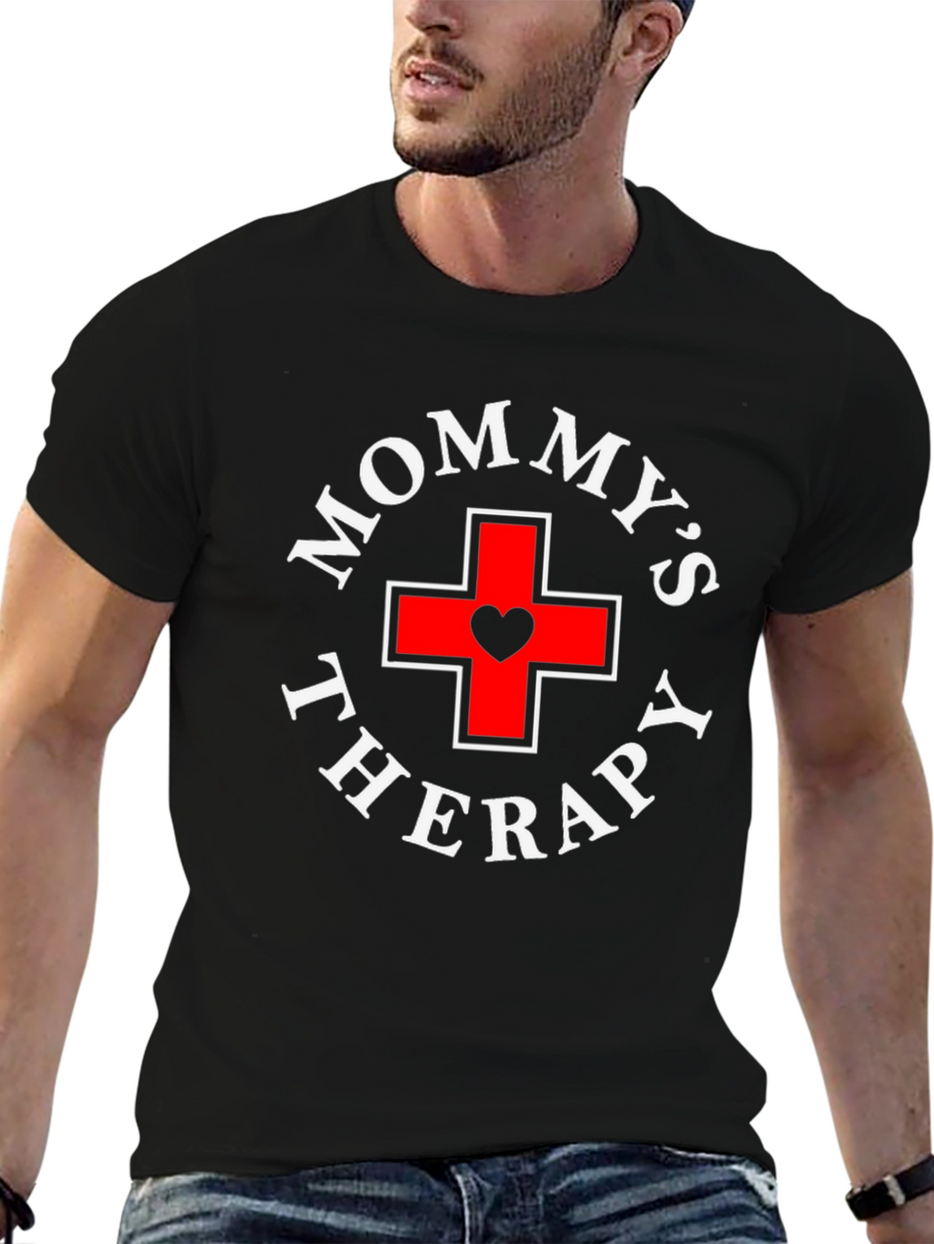 Mommys Therapy T-Shirt - Novelty Graphic Tee