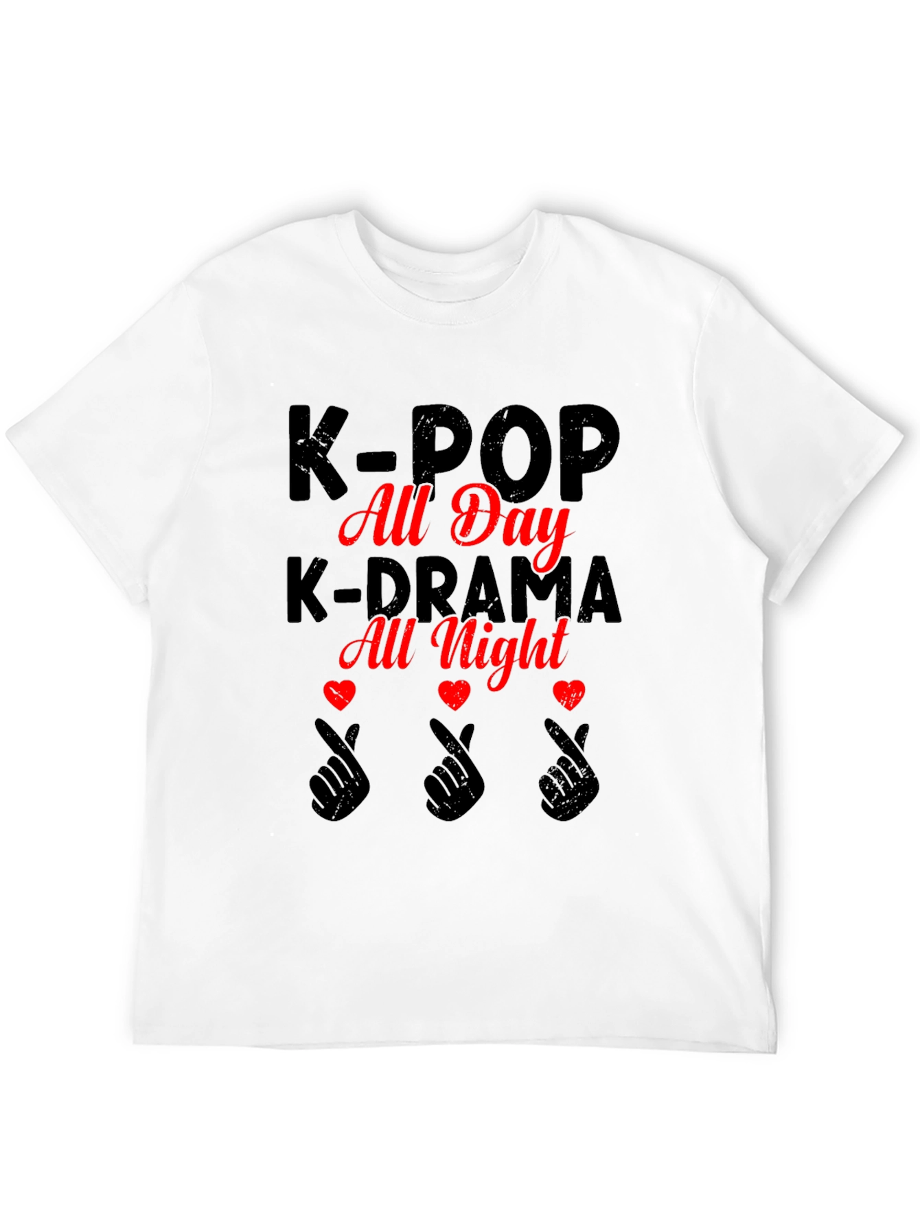 K-Pop All Day K-Drama All Night Graphic Tee