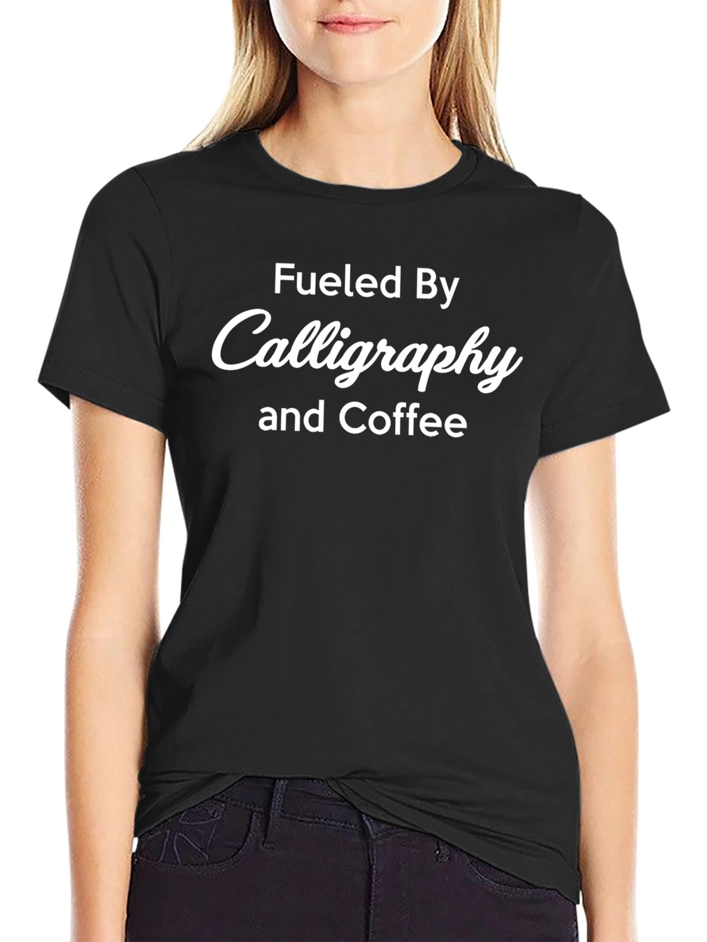 Fueled by Calligraphy & Coffee Black Tee