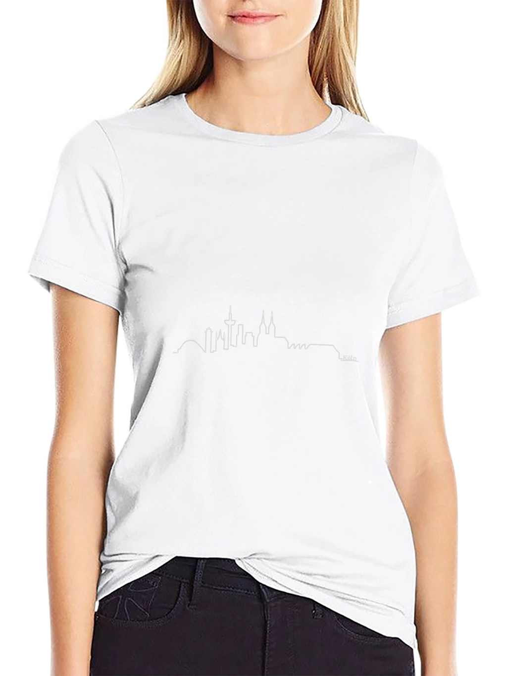 Cologne Skyline Graphic Black T-Shirt