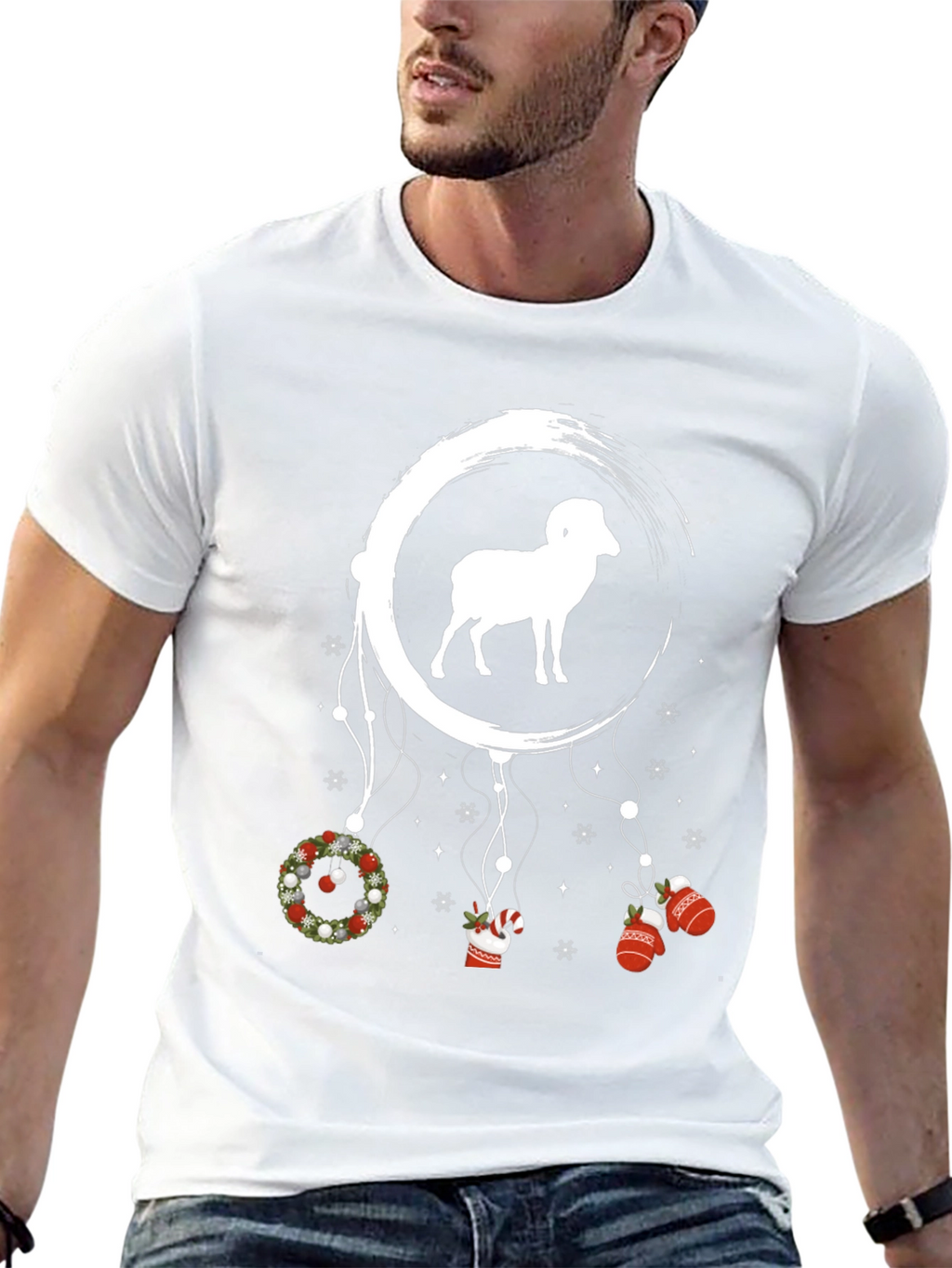 Ram Dream Catcher T-Shirt - Christmas Holiday