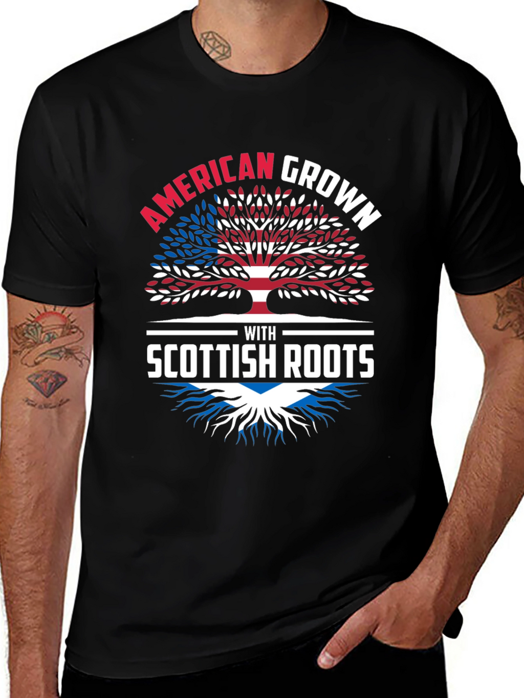 American Grown With Scottish Roots T-Shirt