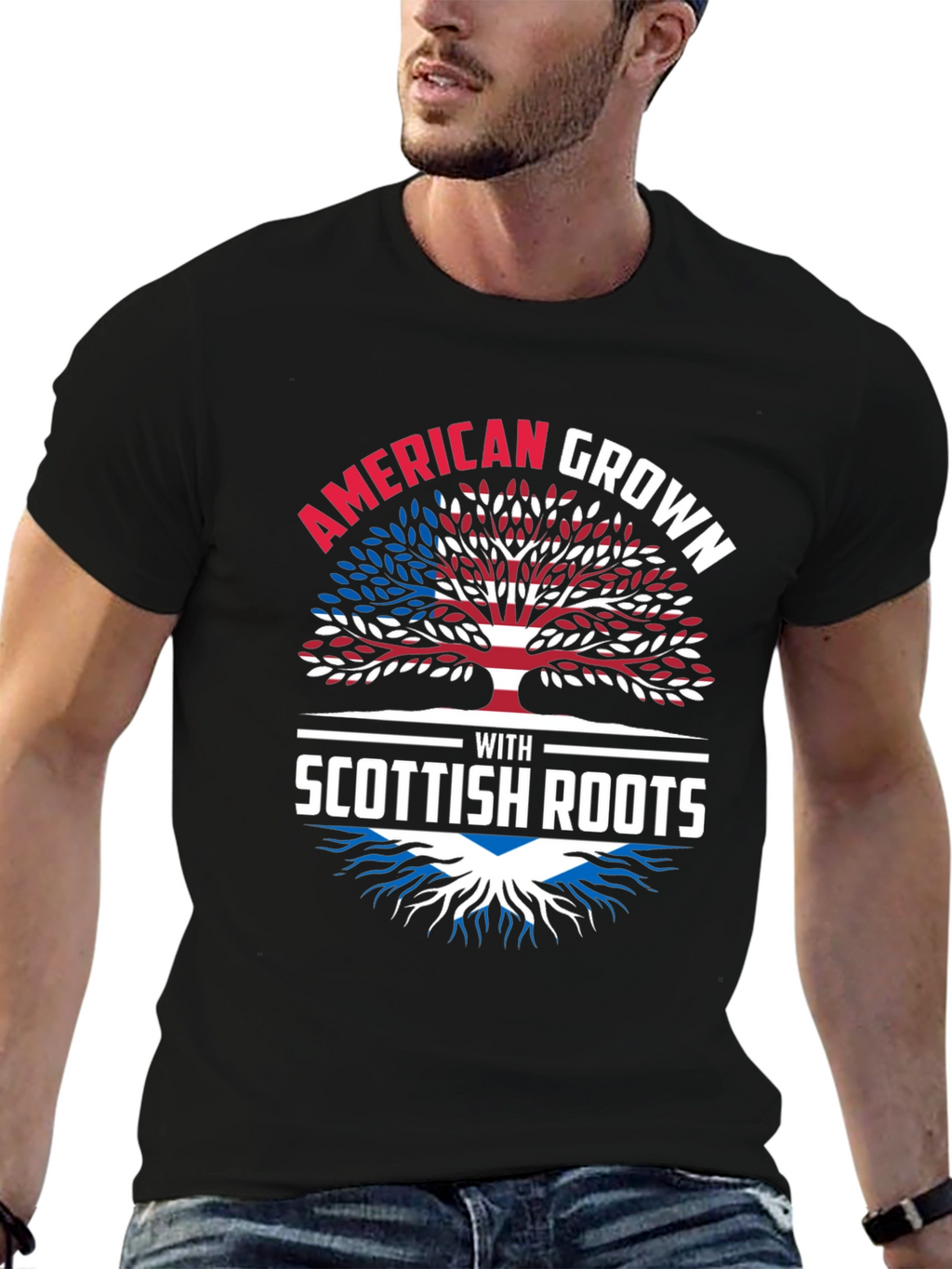 American Grown With Scottish Roots T-Shirt