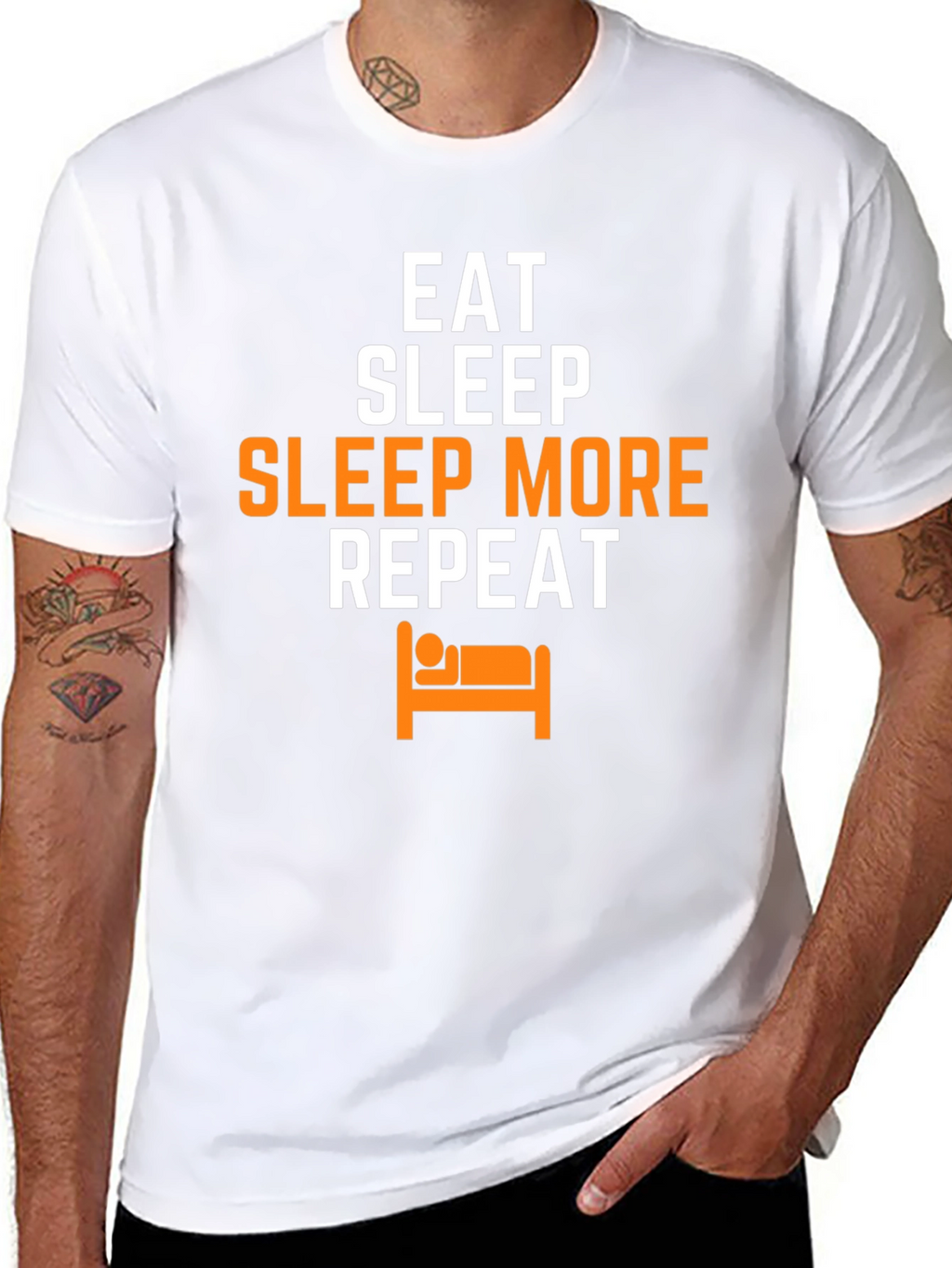 Eat Sleep Sleep More Repeat Graphic Tee