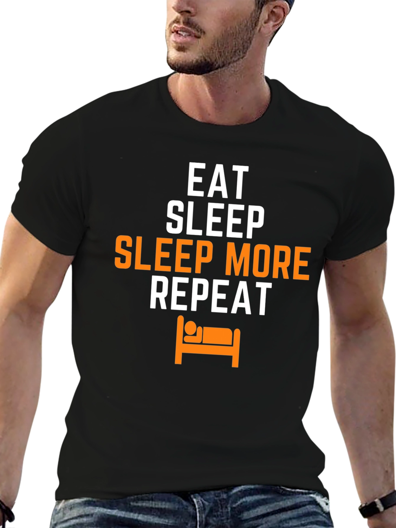 Eat Sleep Sleep More Repeat Graphic Tee