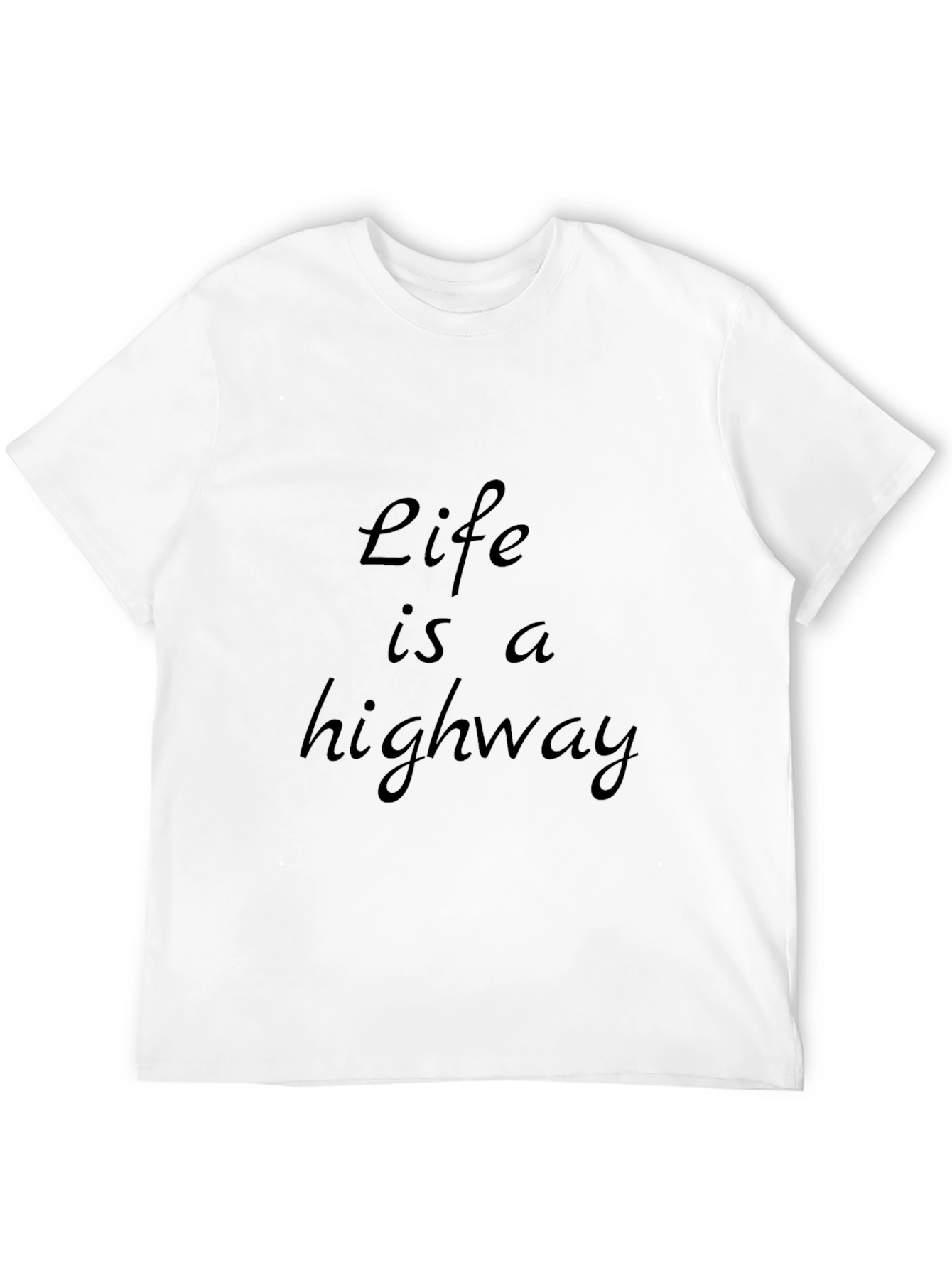 Life is a Highway Black Graphic Tee