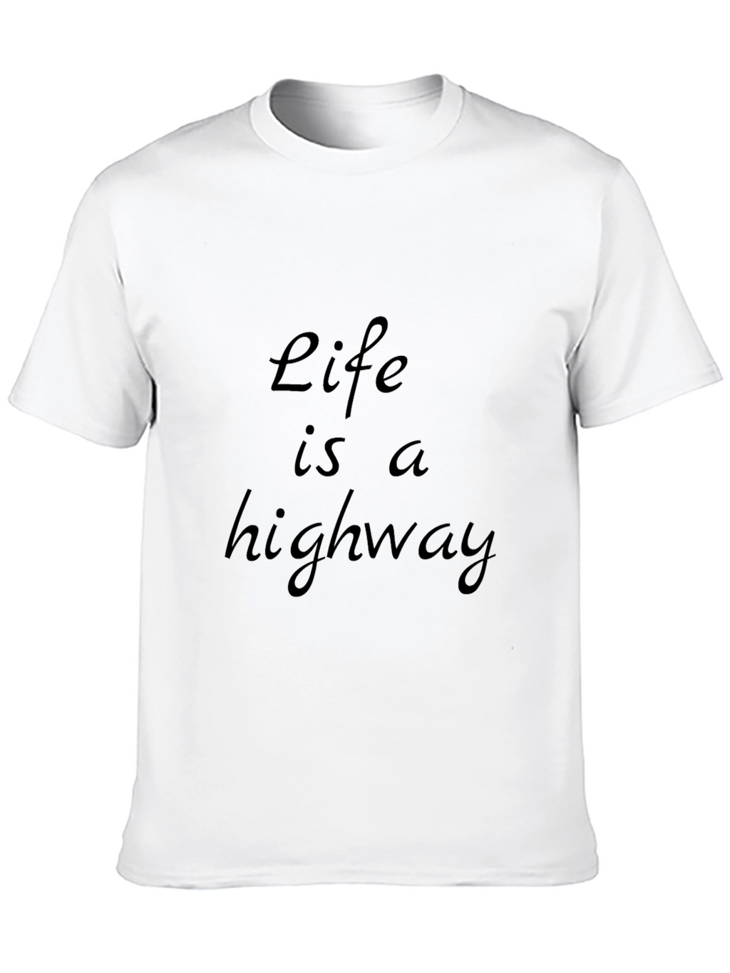 Life is a Highway Black Graphic Tee