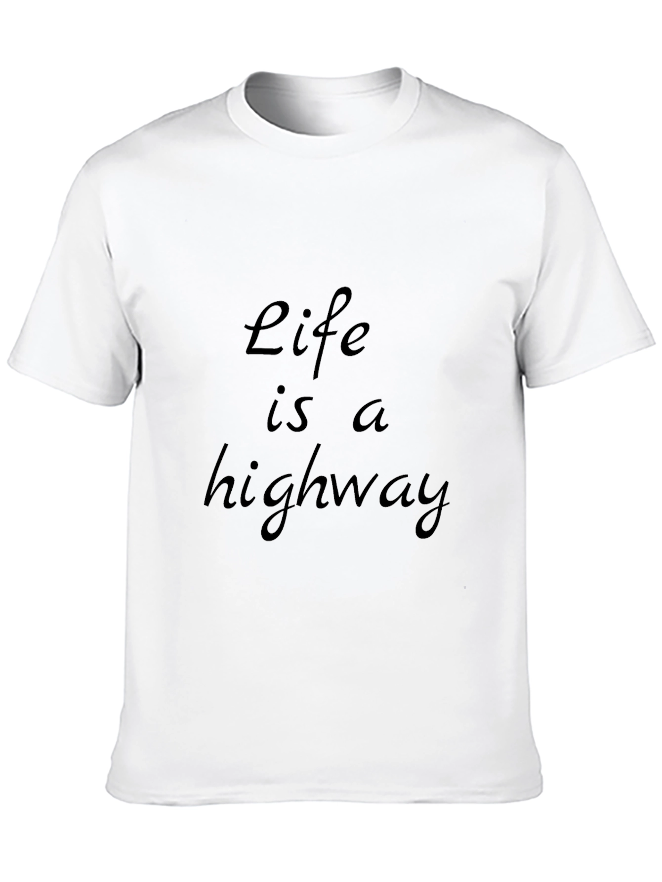 Life is a Highway Black Graphic Tee