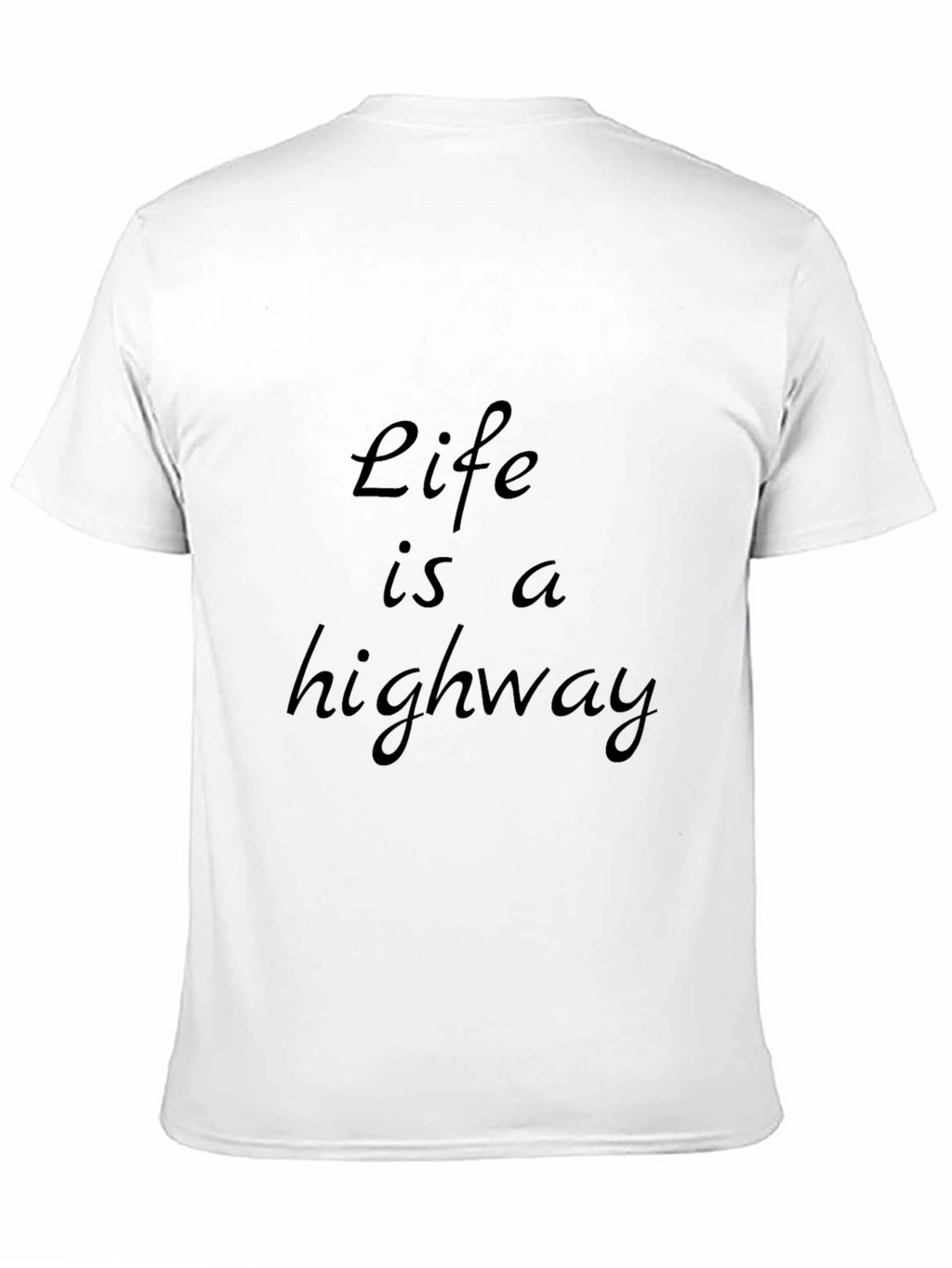 Life is a Highway Black Graphic Tee