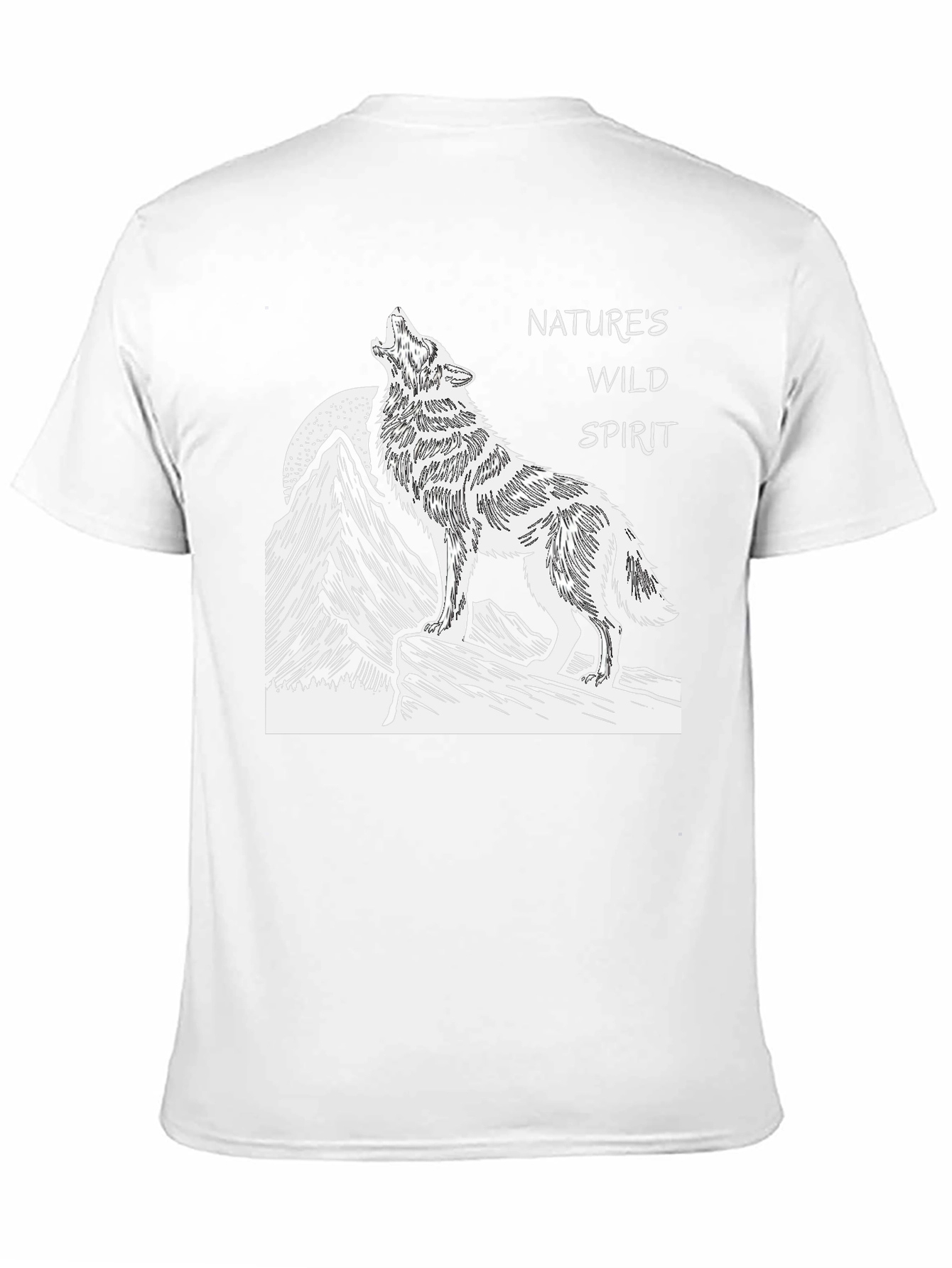 Natures Wild Spirit Black Graphic Tee