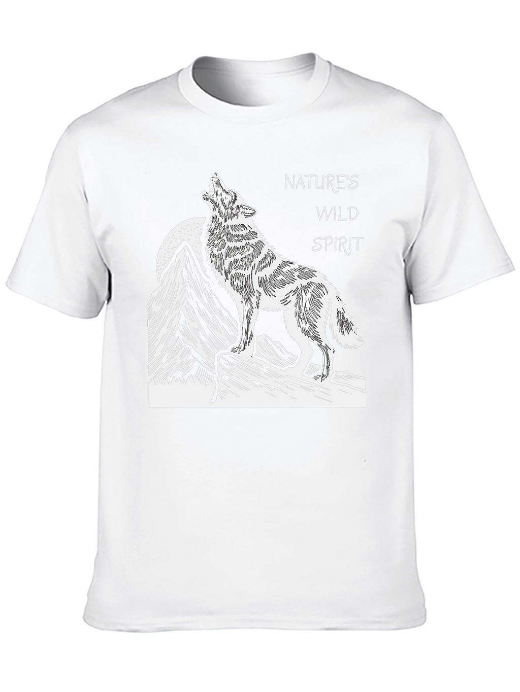 Natures Wild Spirit Black Graphic Tee