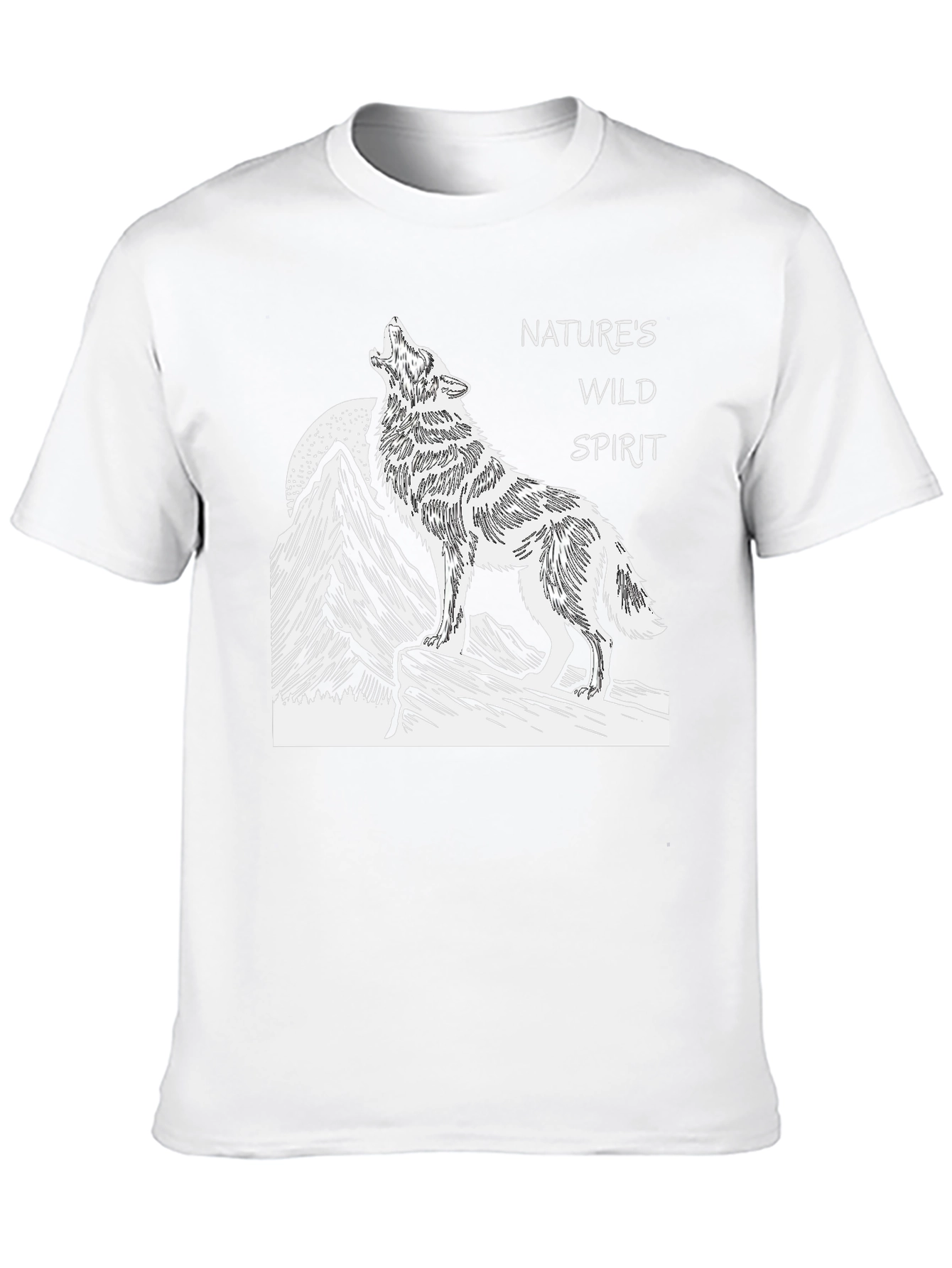 Natures Wild Spirit Black Graphic Tee