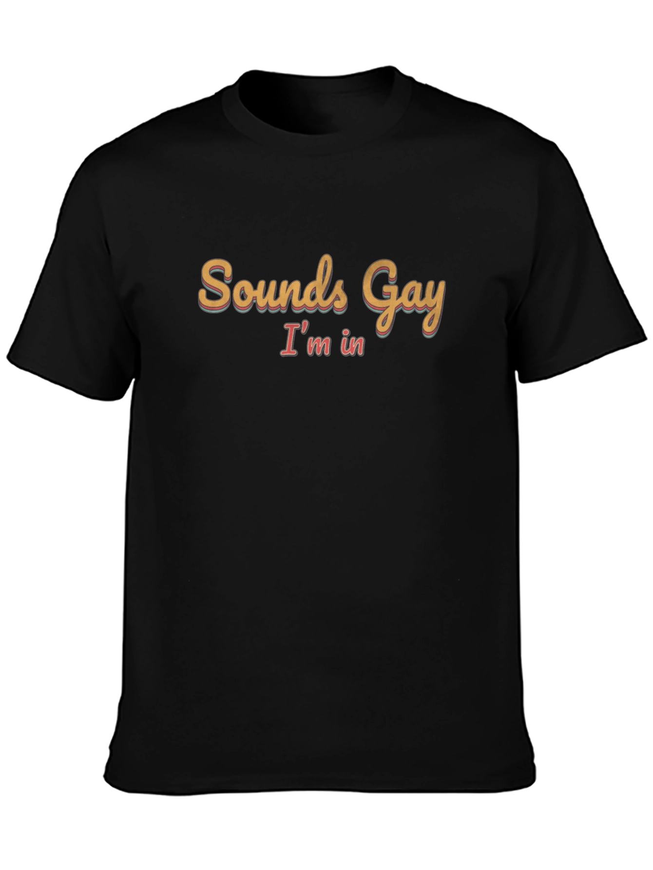 Sounds Gay Im In Black T-Shirt