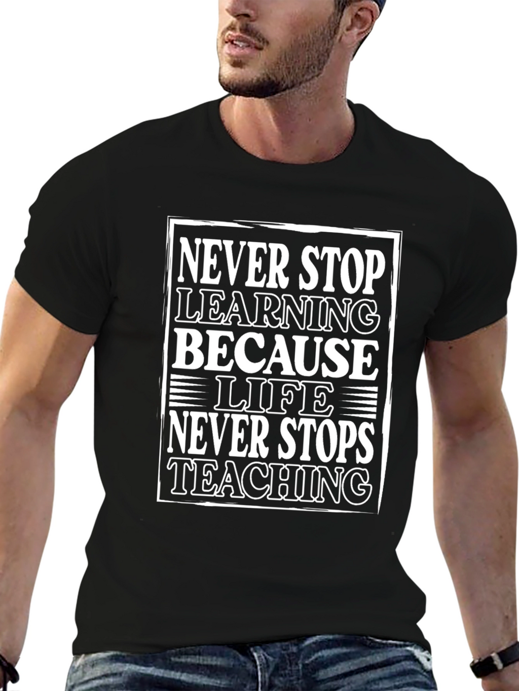 Never Stop Learning Graphic Tee