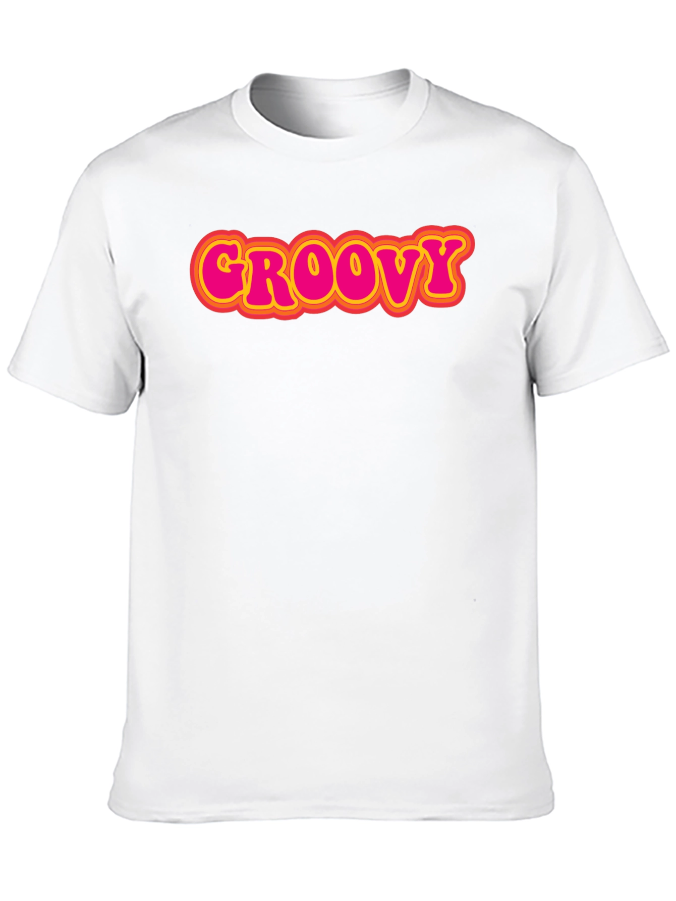 Retro Groovy T-Shirt - Black