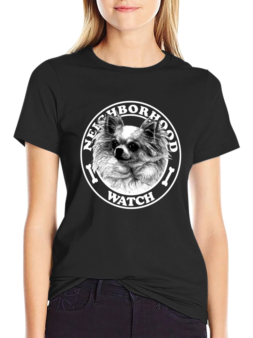 Neighborhood Watch Chihuahua Graphic Tee