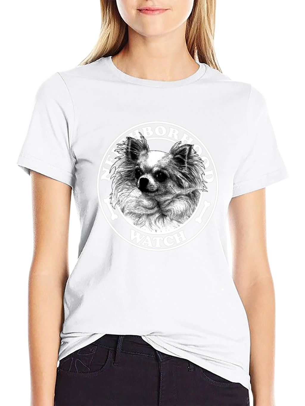 Neighborhood Watch Chihuahua Graphic Tee