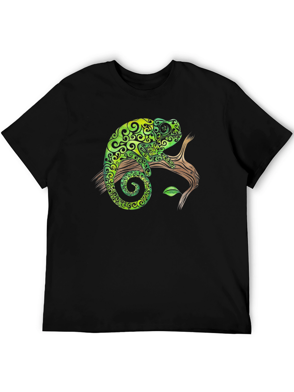 Chameleon Graphic Tee - Cool Reptile Design