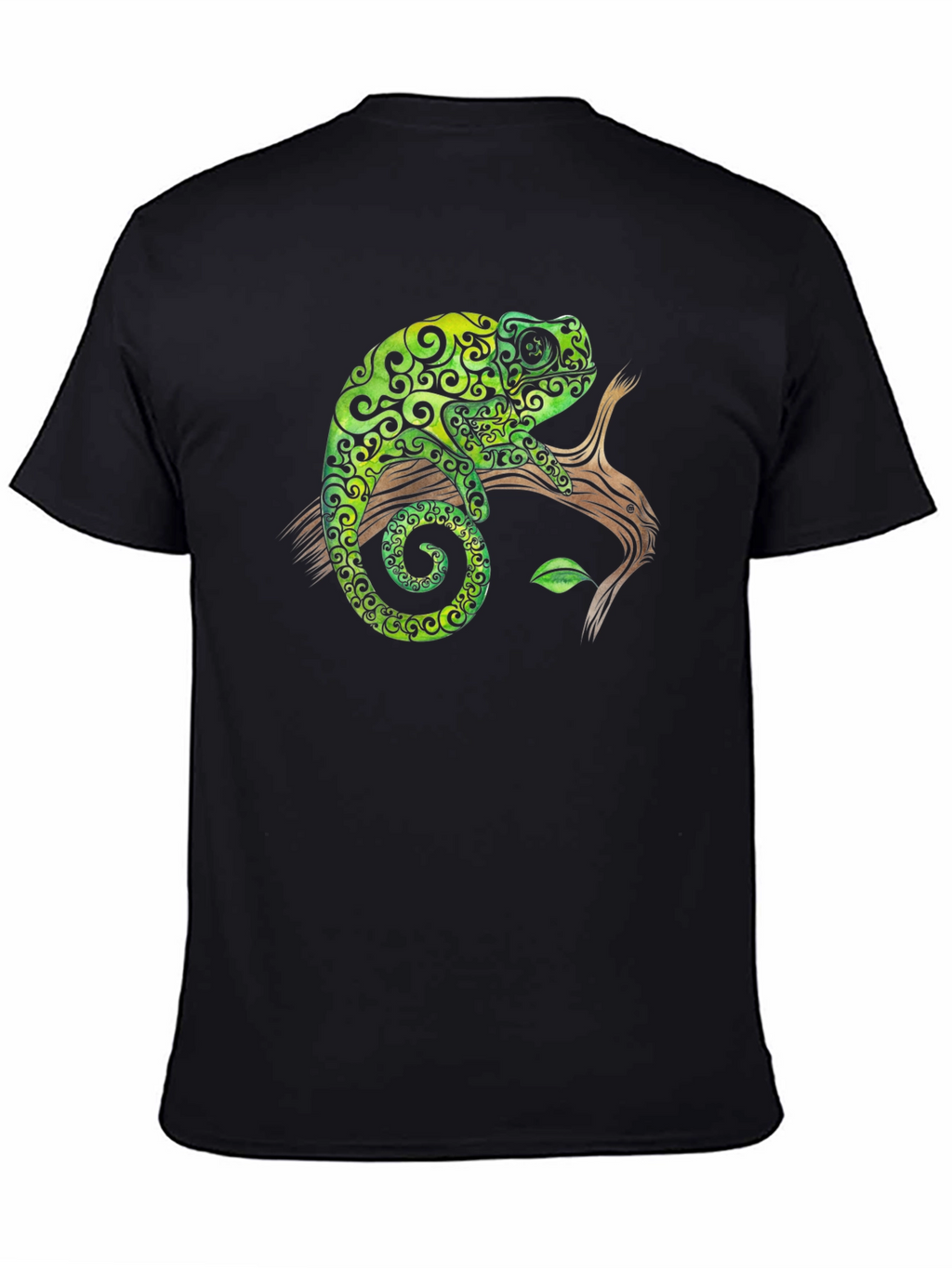 Chameleon Graphic Tee - Cool Reptile Design