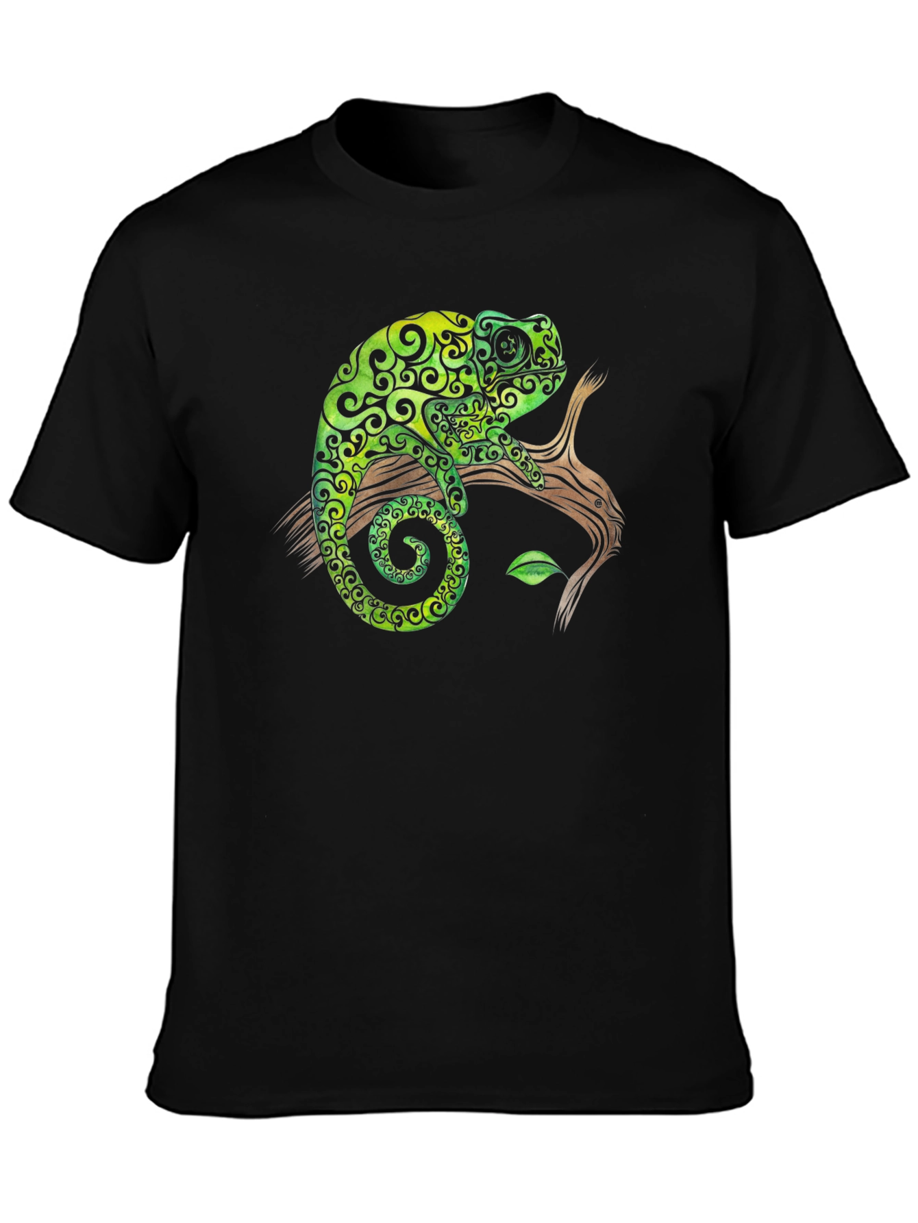 Chameleon Graphic Tee - Cool Reptile Design