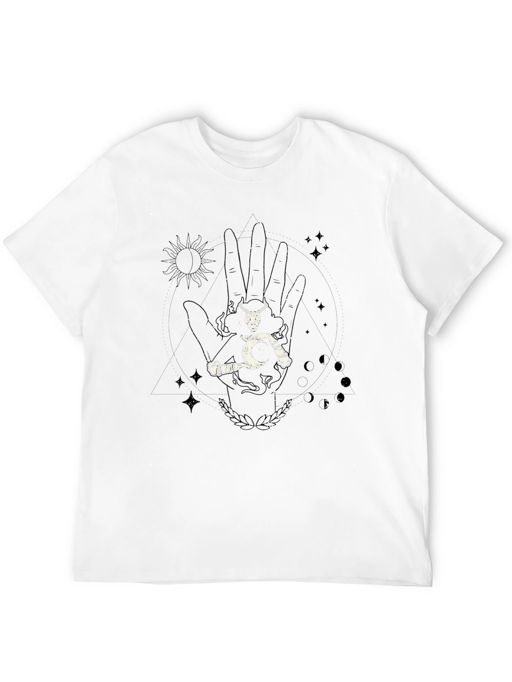 Mystic Hand Graphic Tee - Unisex Black T-Shirt