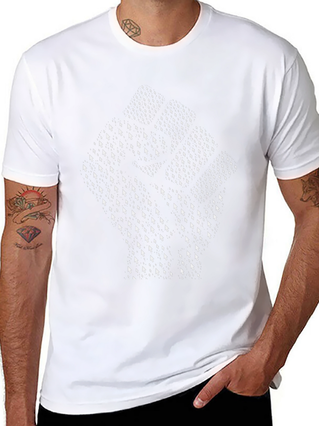 Pointer Fist Graphic Black T-Shirt
