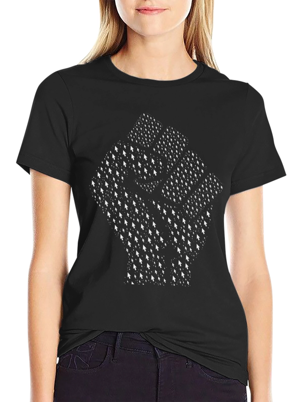 Pointer Fist Graphic Black T-Shirt