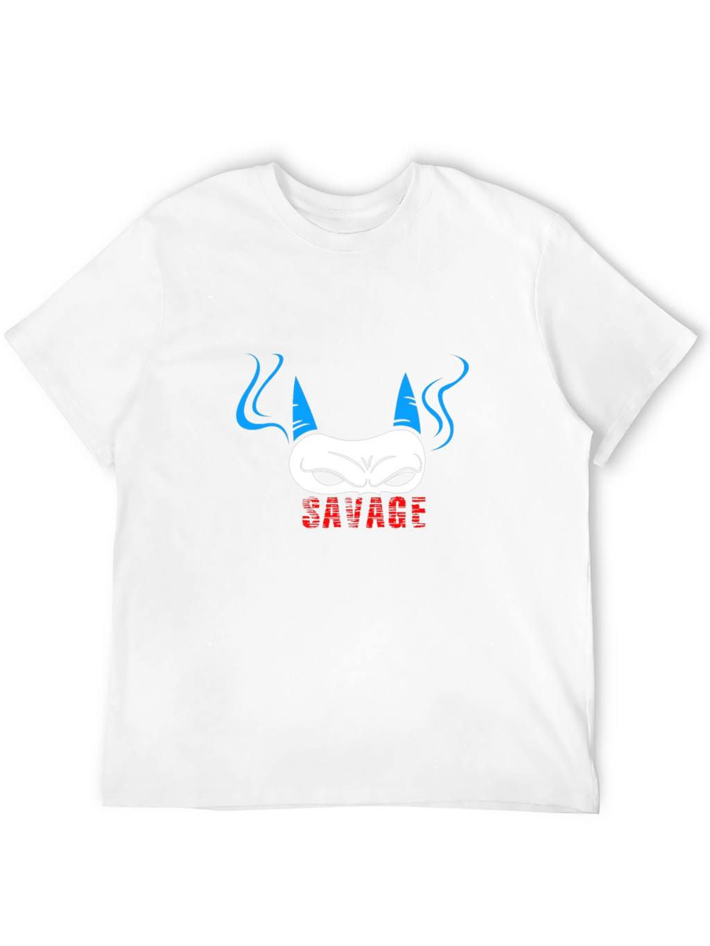 Savage Demon Graphic Print Black T-Shirt