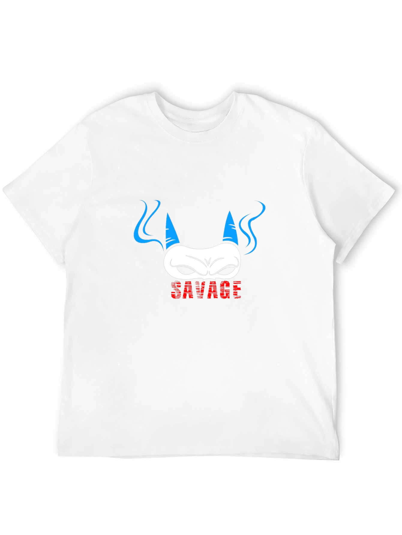 Savage Demon Graphic Print Black T-Shirt