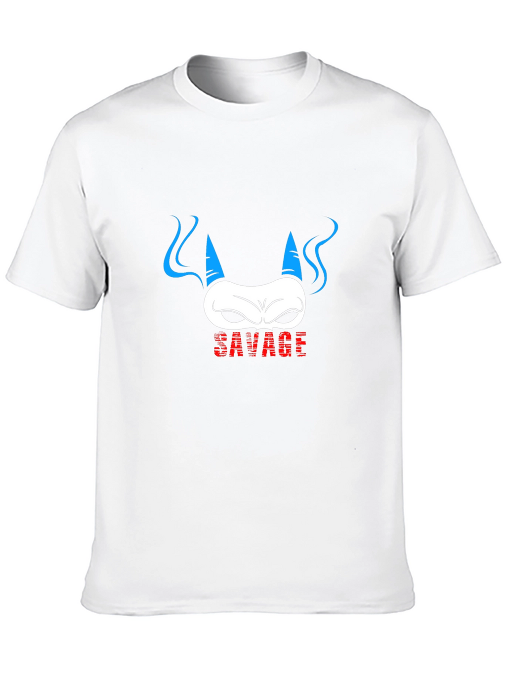 Savage Demon Graphic Print Black T-Shirt