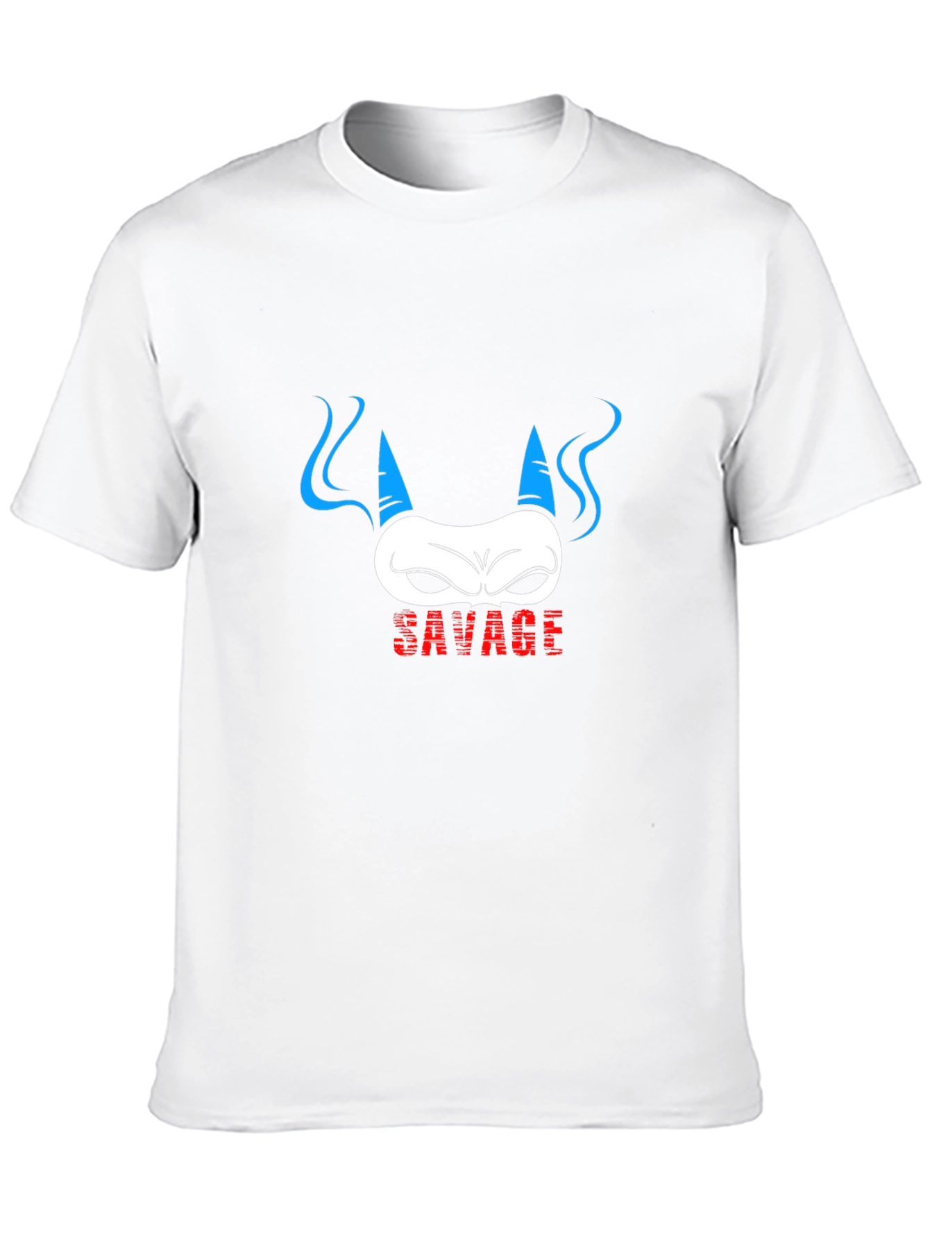 Savage Demon Graphic Print Black T-Shirt