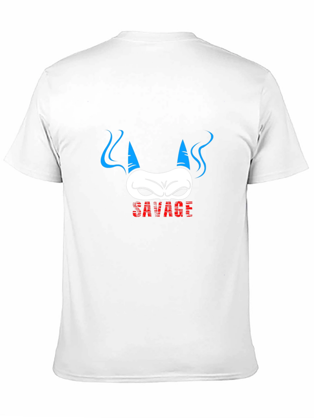 Savage Demon Graphic Print Black T-Shirt
