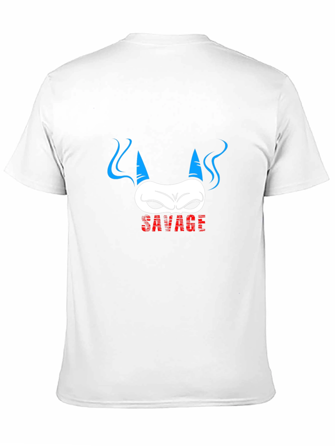 Savage Demon Graphic Print Black T-Shirt