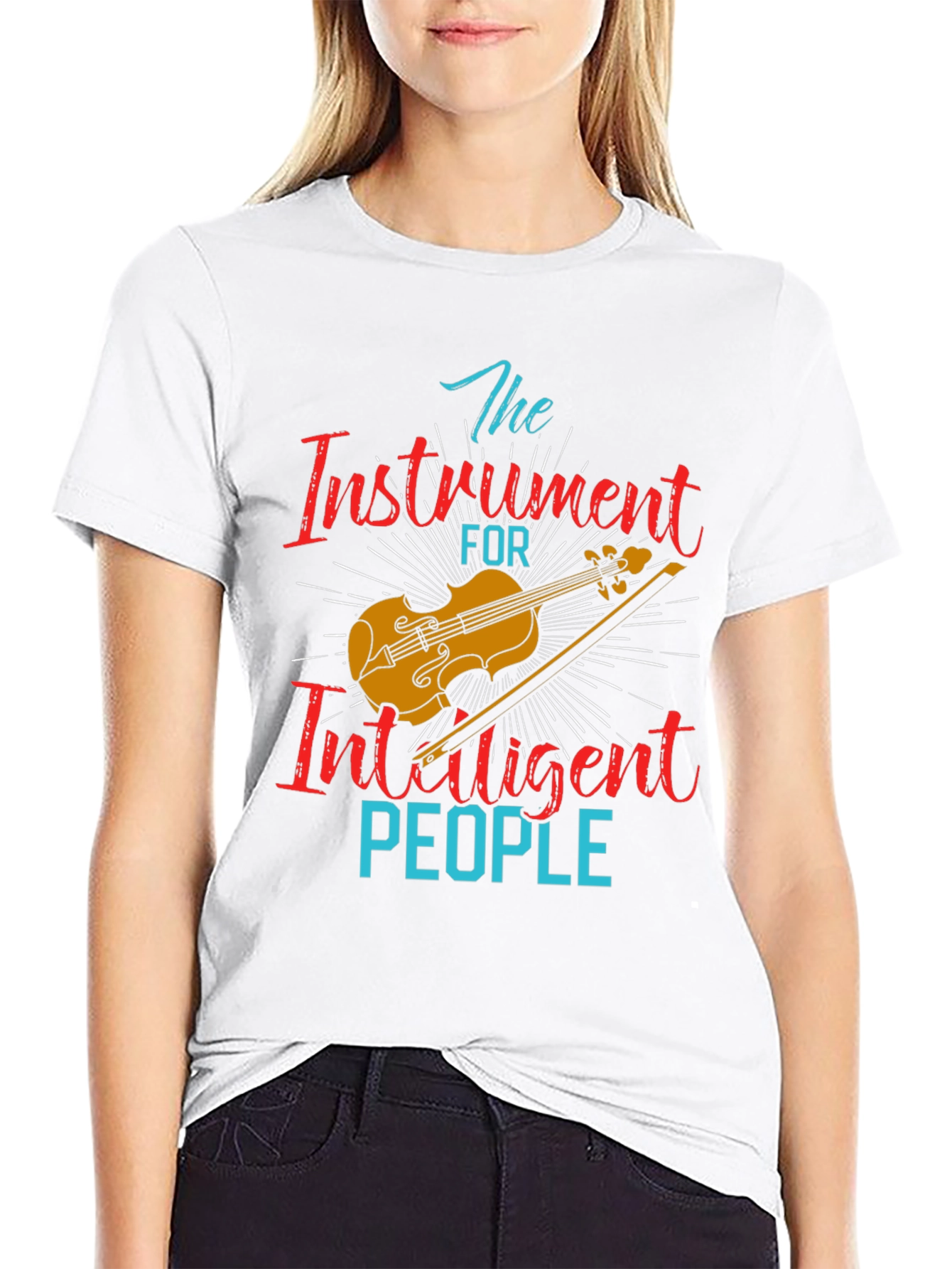 Intelligent People Violin T-Shirt
