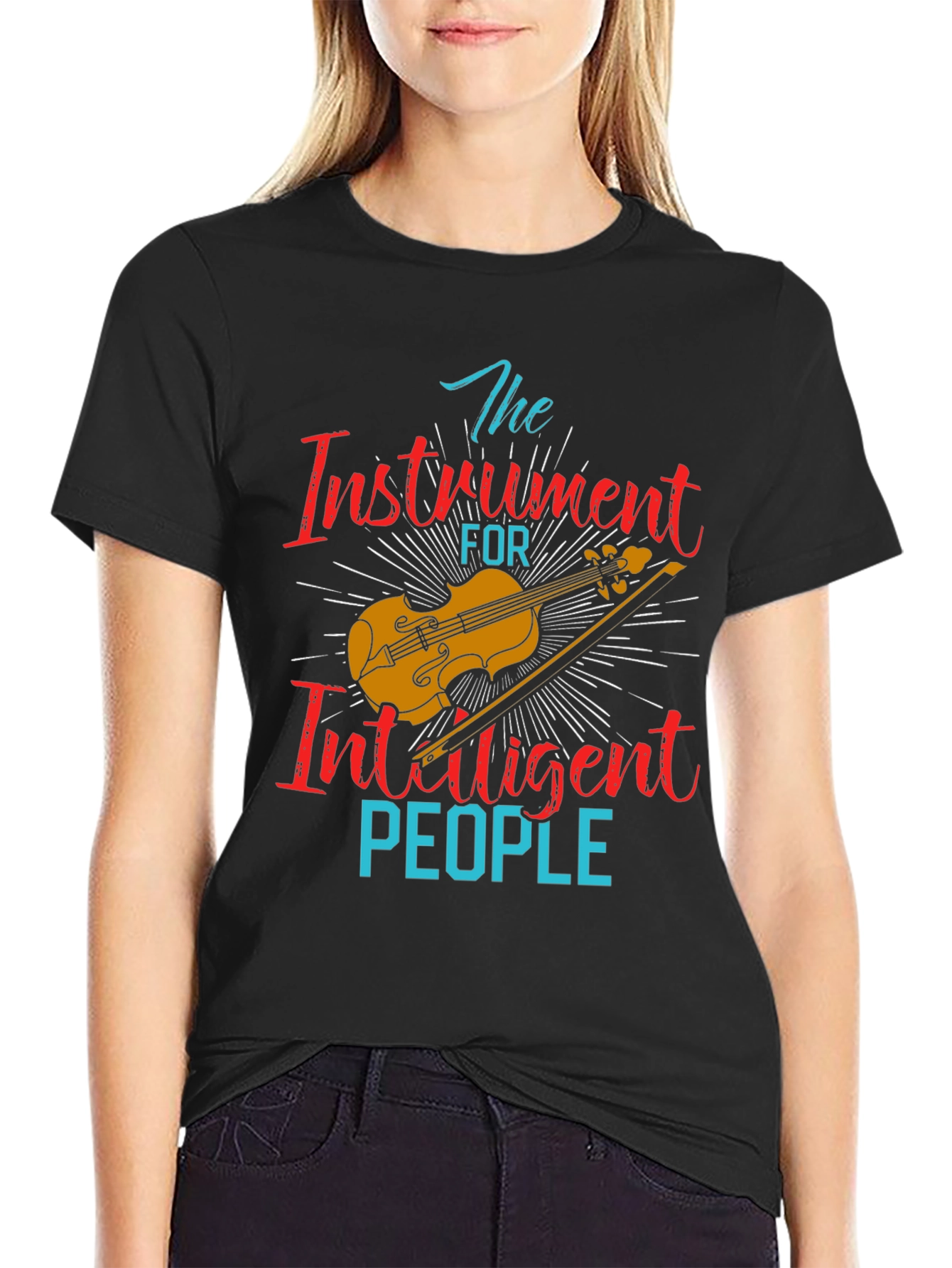 Intelligent People Violin T-Shirt