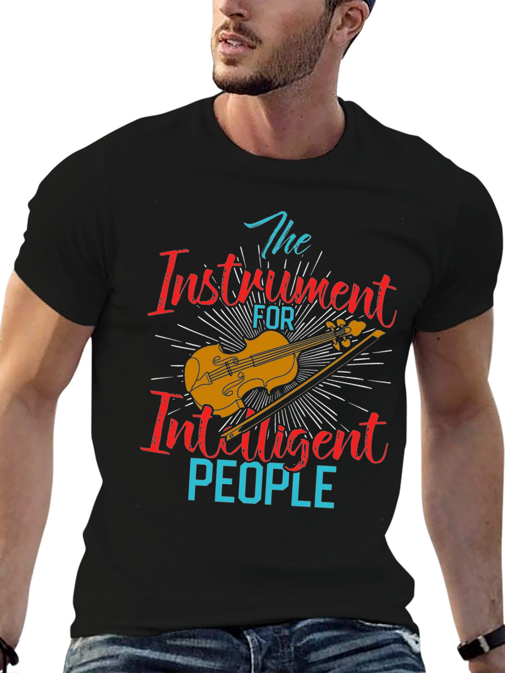 Intelligent People Violin T-Shirt