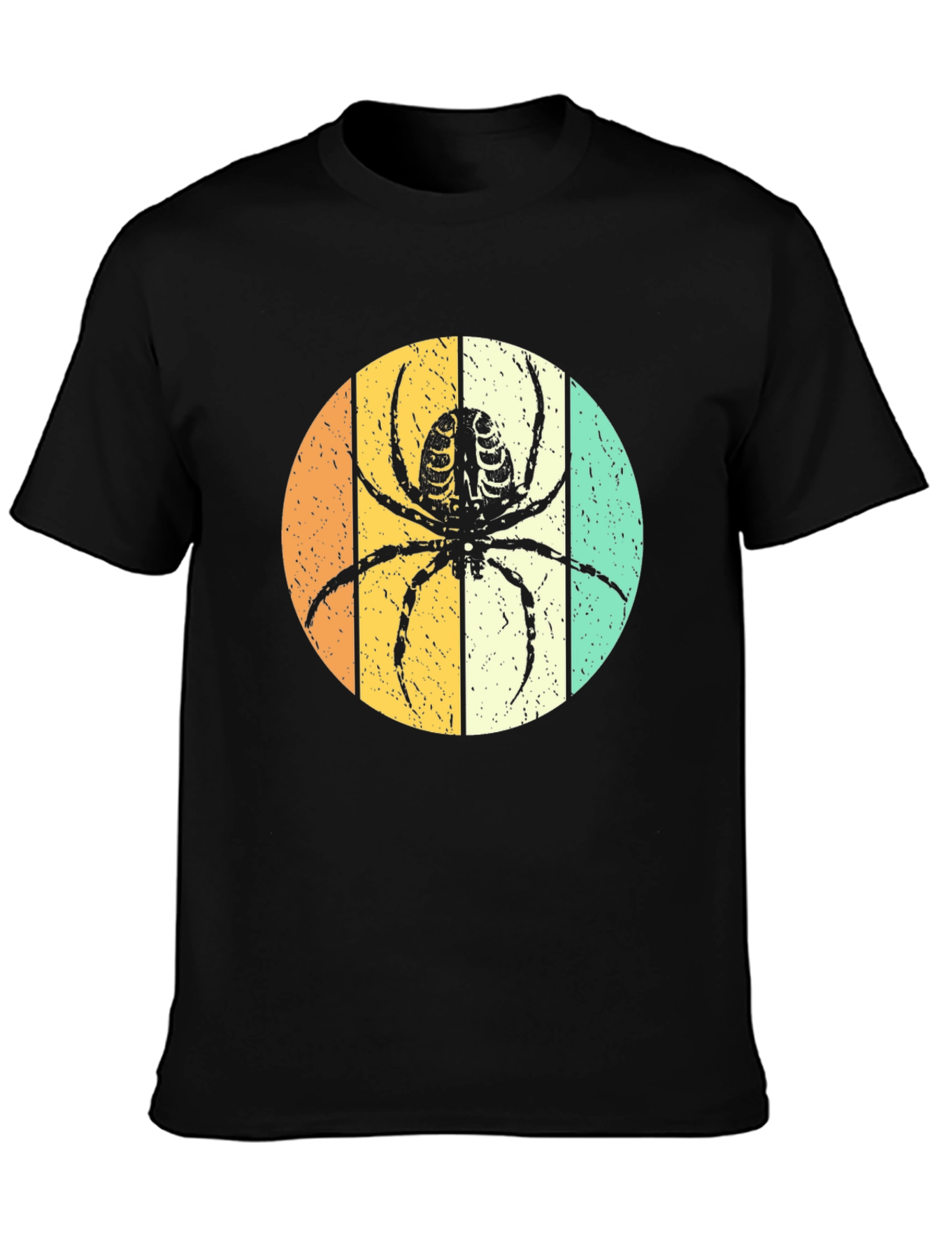 Retro Spider Graphic Tee - Unisex Halloween Shirt