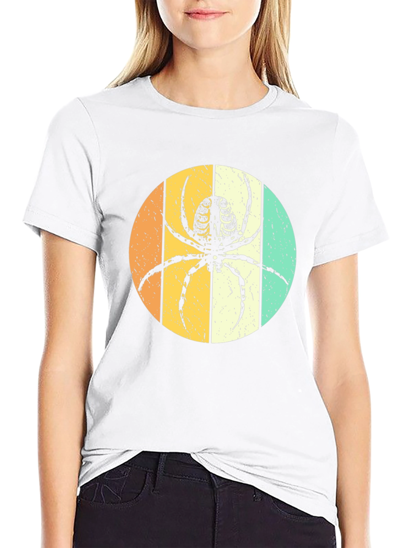 Retro Spider Graphic Tee - Unisex Halloween Shirt