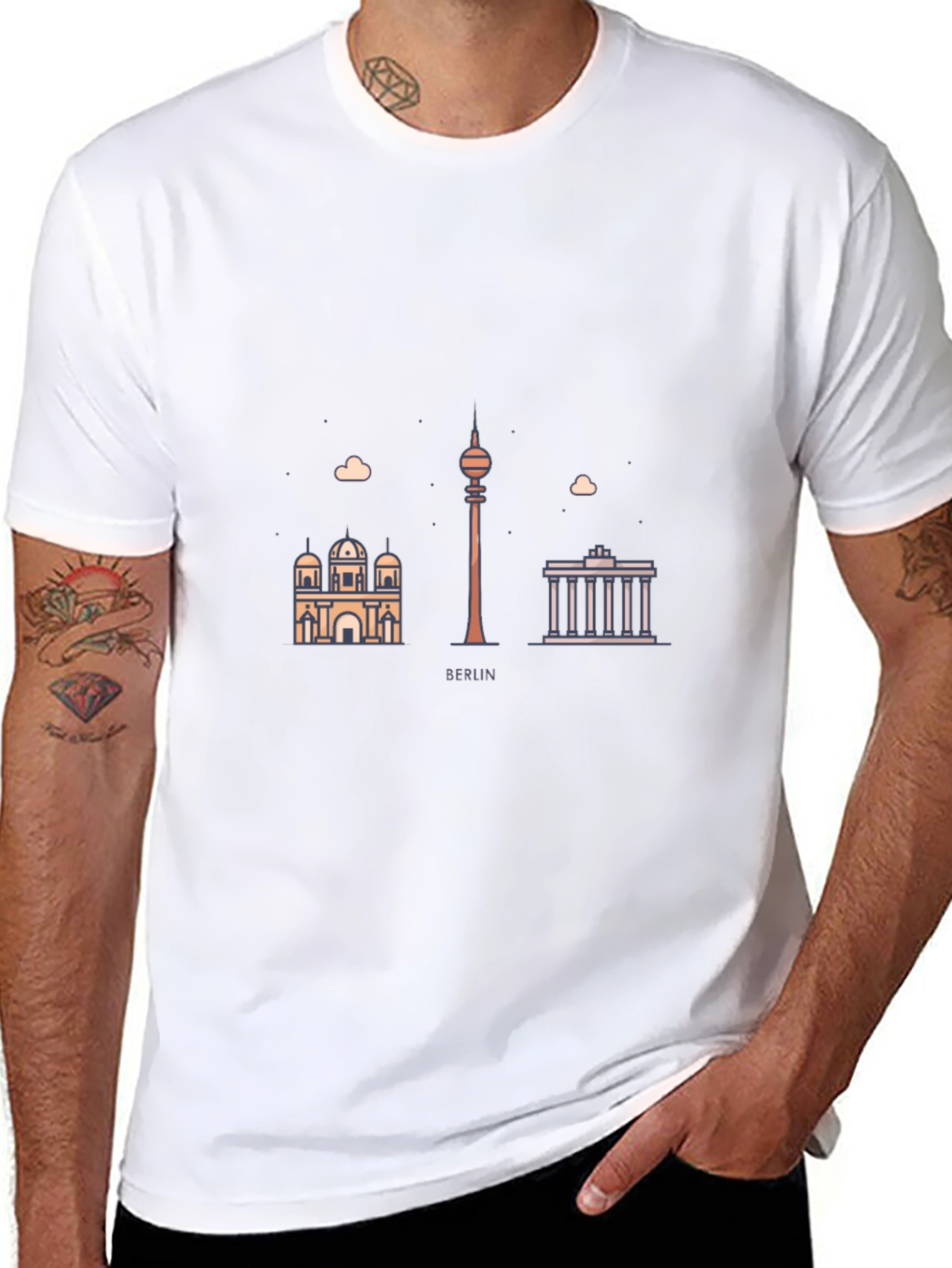 Berlin Skyline Graphic Tee - Modern Cityscape T-Shirt