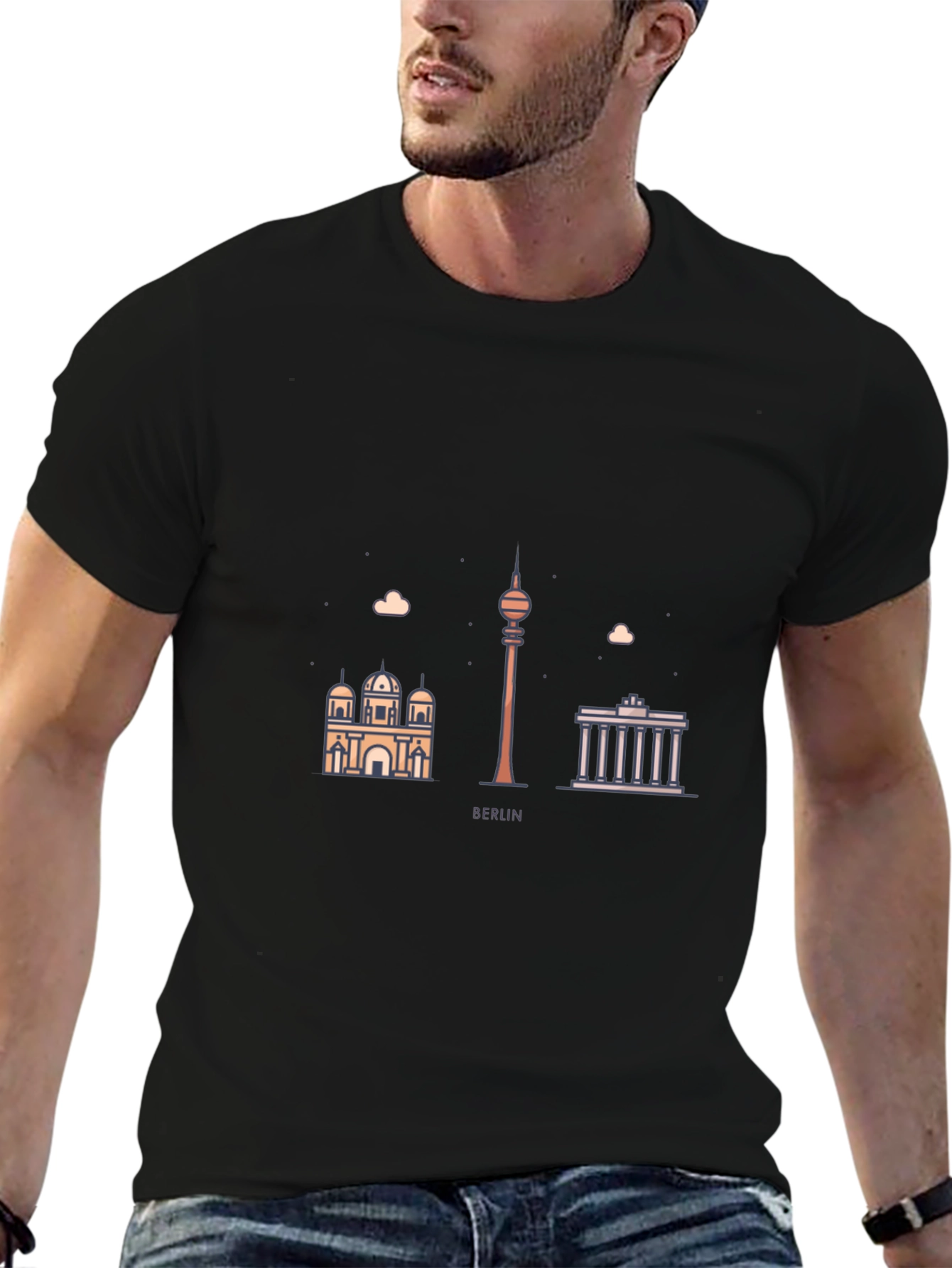Berlin Skyline Graphic Tee - Modern Cityscape T-Shirt