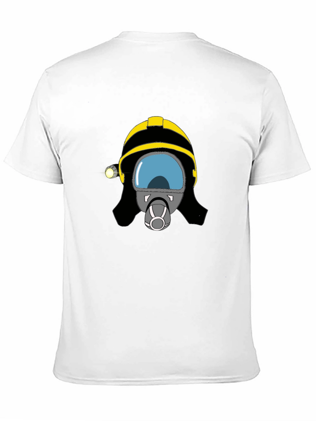 Firefighter Helmet Graphic Tee - Unisex Black T-Shirt