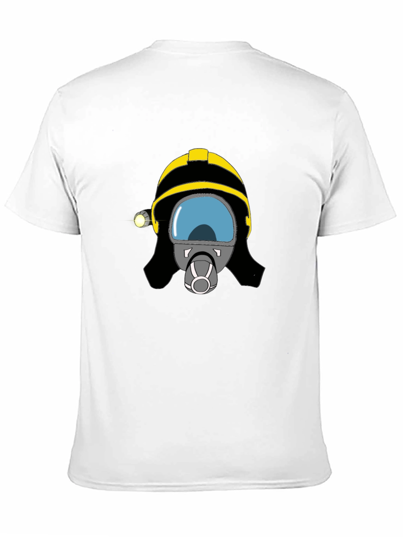 Firefighter Helmet Graphic Tee - Unisex Black T-Shirt