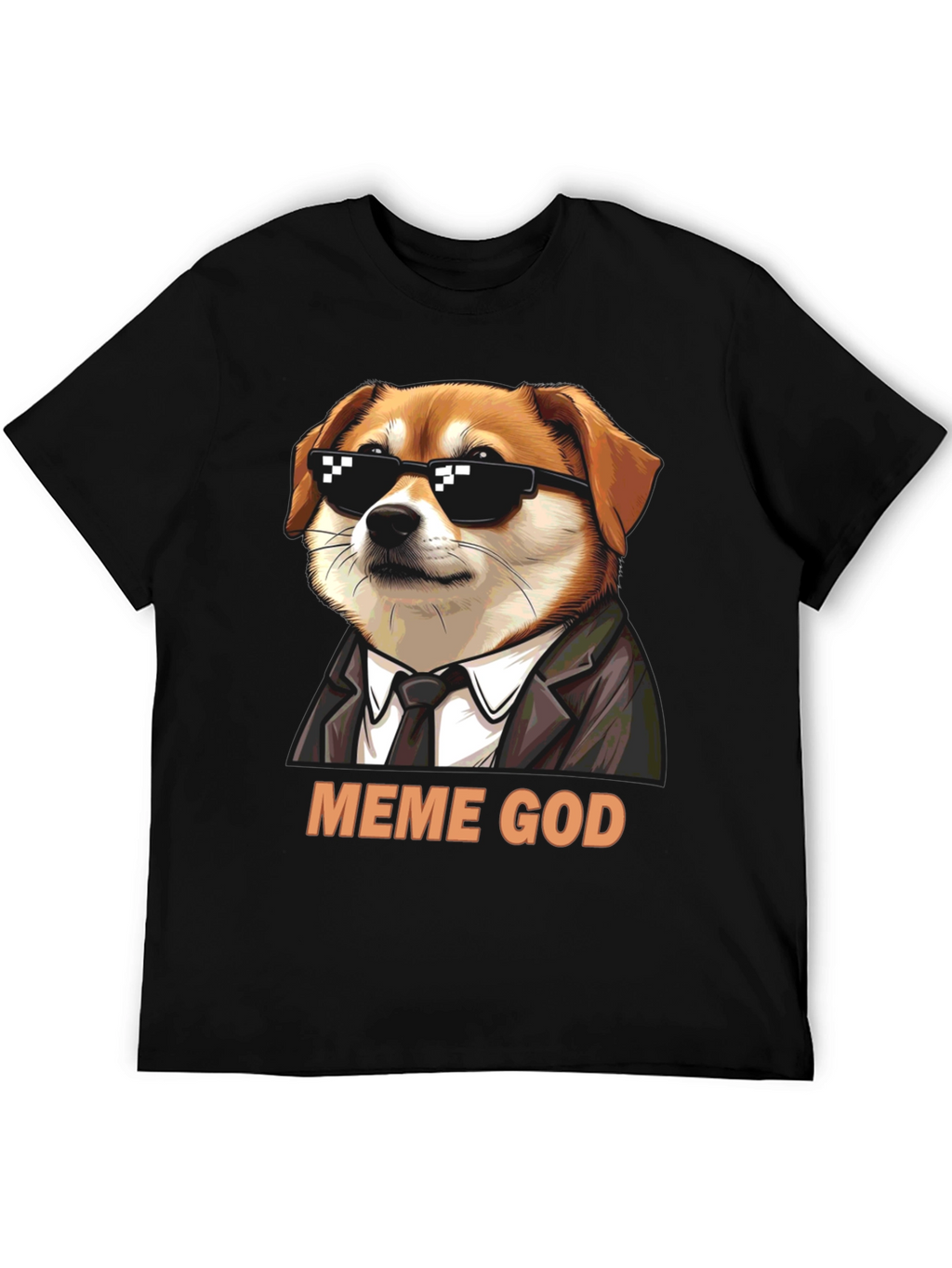 Meme God Dog T-Shirt - Funny Graphic Tee