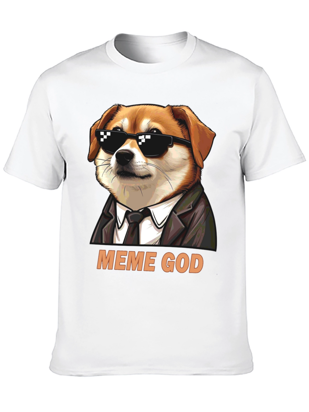 Meme God Dog T-Shirt - Funny Graphic Tee