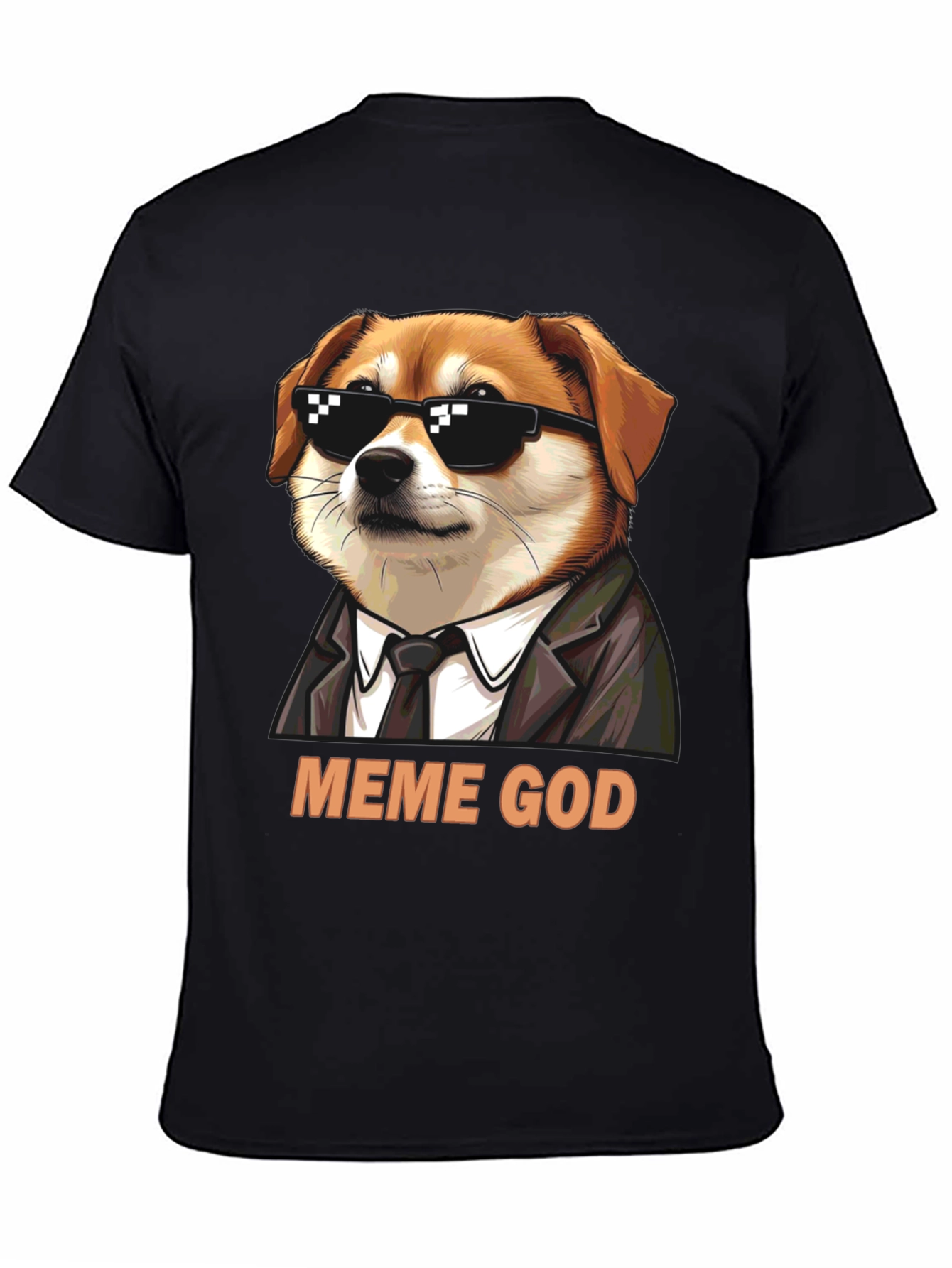 Meme God Dog T-Shirt - Funny Graphic Tee