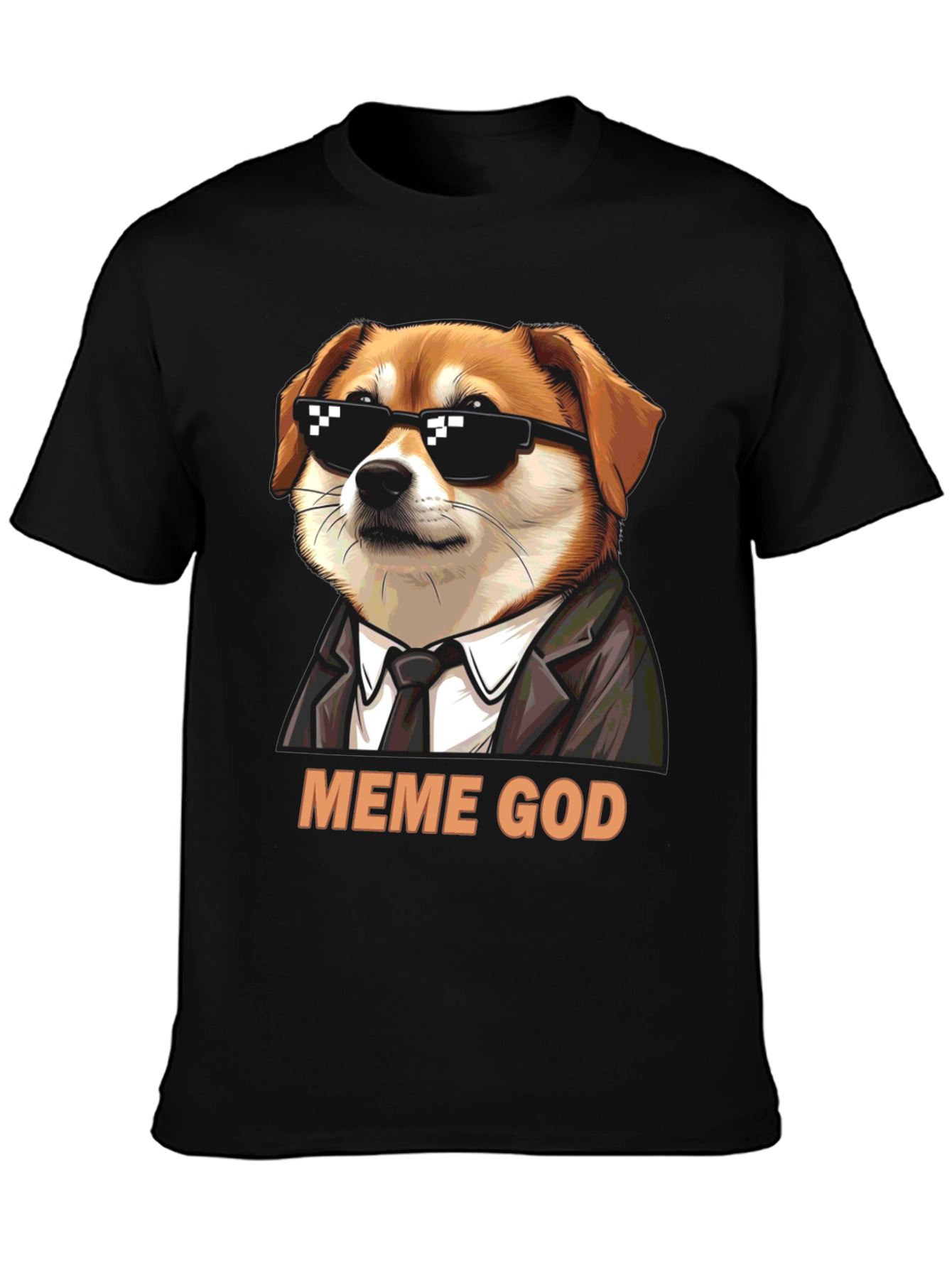 Meme God Dog T-Shirt - Funny Graphic Tee